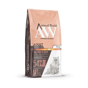 Animal World Sterilised Somonlu 15 kg Kısırlaştırılmış Kedi Maması